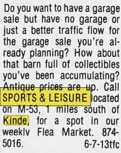 Sports & Leisure - Aug 30 1990 Ad